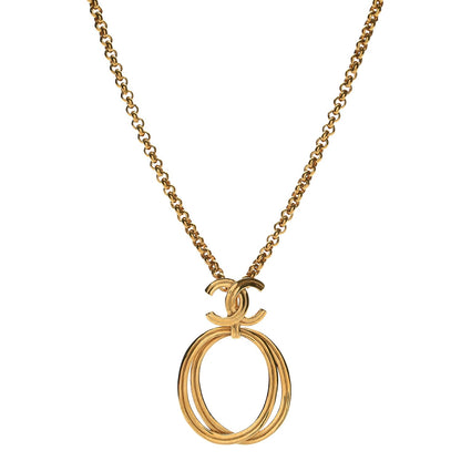 Chanel CC Chain Necklace Gold 3 of 5
