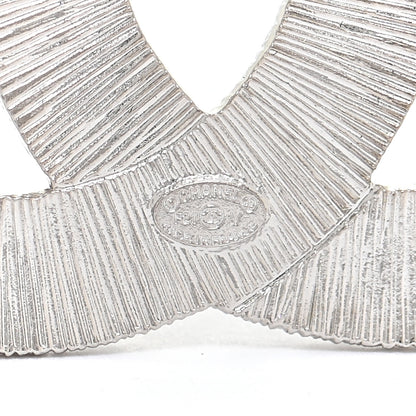 Chanel Baguette Crystal CC Brooch Silver 3 of 4