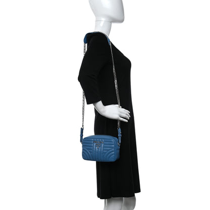 Prada Soft Calfskin Diagramme Crossbody Bag Mare 2 of 8