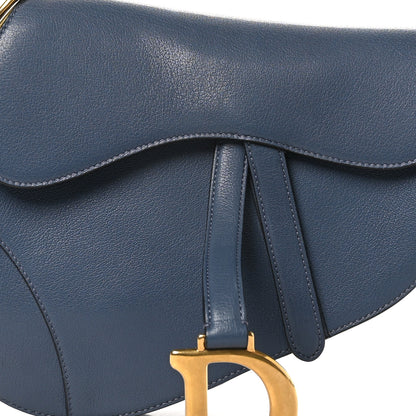 Christian Dior Calfskin Saddle Bag Sky Blue 8 of 10