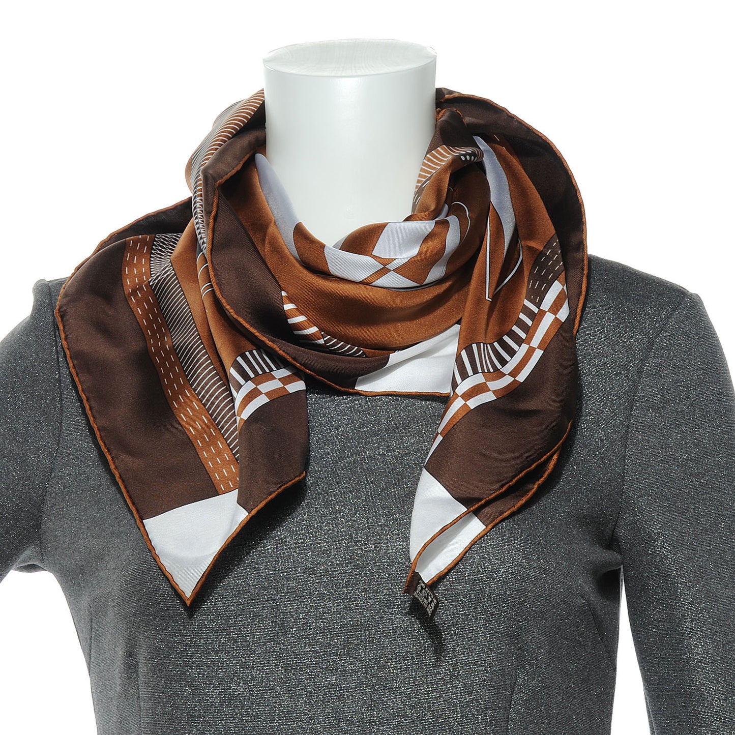 Silk Cheval De Courses Scarf 90