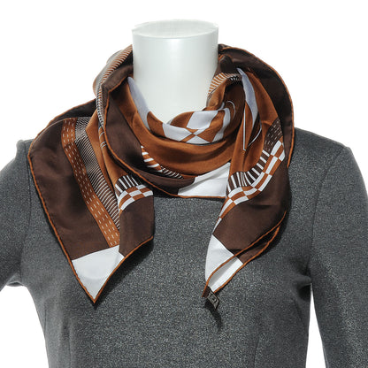 Hermes Silk Cheval De Courses Scarf 90 3 of 8