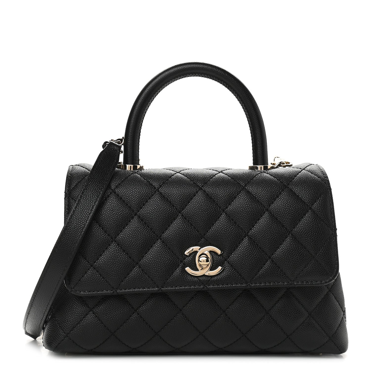 Chanel Caviar Quilted Mini Coco Handle Flap Black 1 of 9