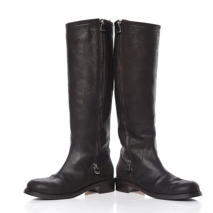 Jimmy Choo Suede Doreen Tall Boots 36.5 Brown 6 of 13