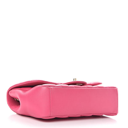 Chanel Lambskin Quilted Mini Mademoiselle Chic Flap Pink 4 of 15