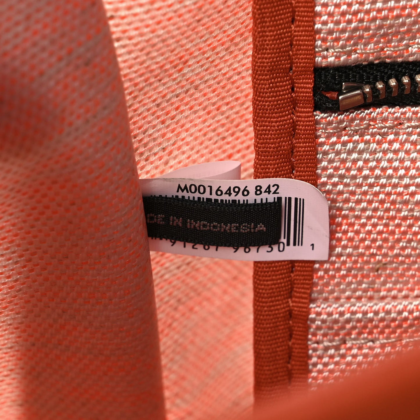 Cotton Canvas The Summer Medium Tote Bag Orange Rust