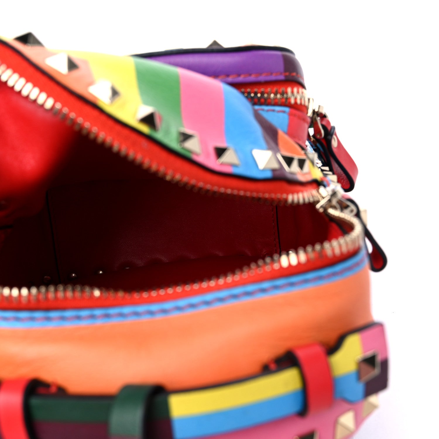 Valentino Garavani Calfskin 1973 Mini Rockstud Backpack Multicolor 5 of 12