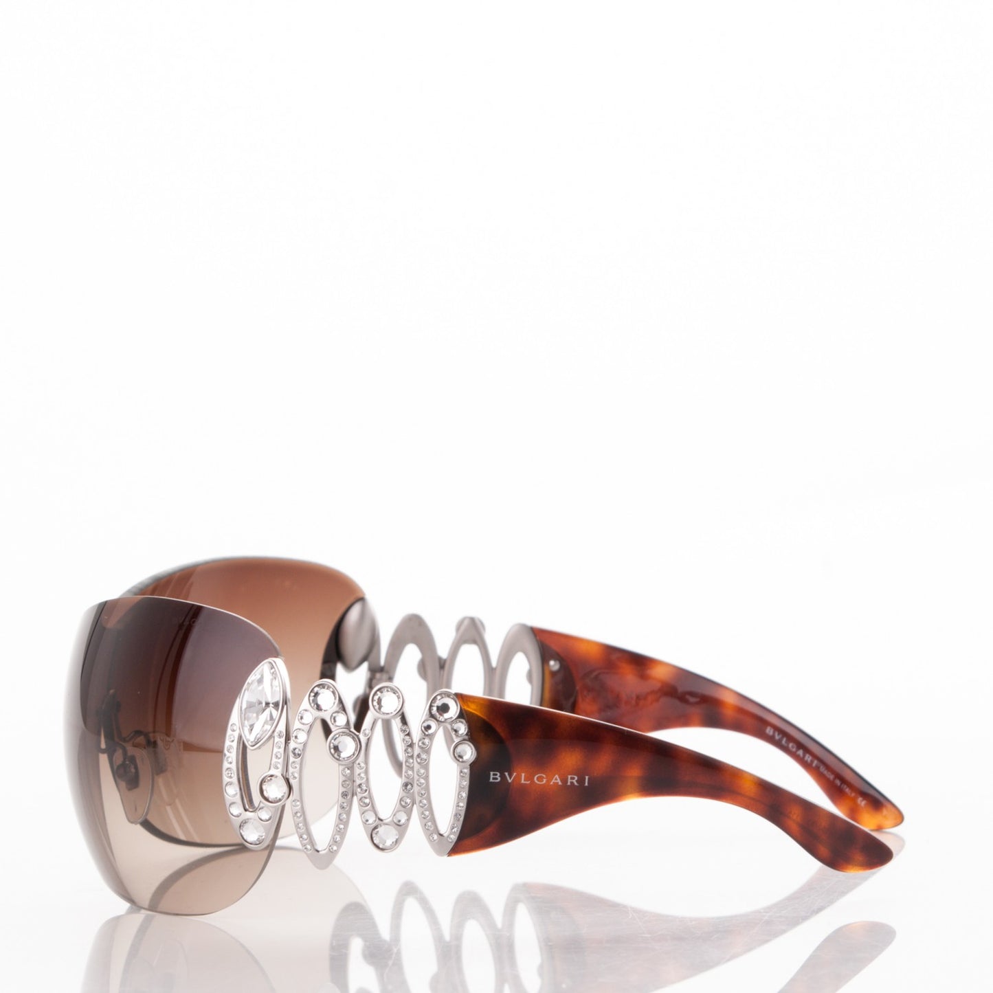 BVLGARI Crystal Sunglasses 6017-B Tortoise