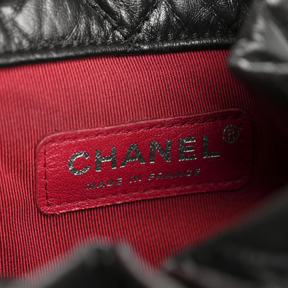 Chanel Aged Calfskin Quilted Gabrielle Backpack Black 6 of 12