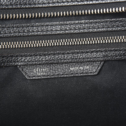 Celine Drummed Calfskin Shoulder Luggage Black 5 of 11