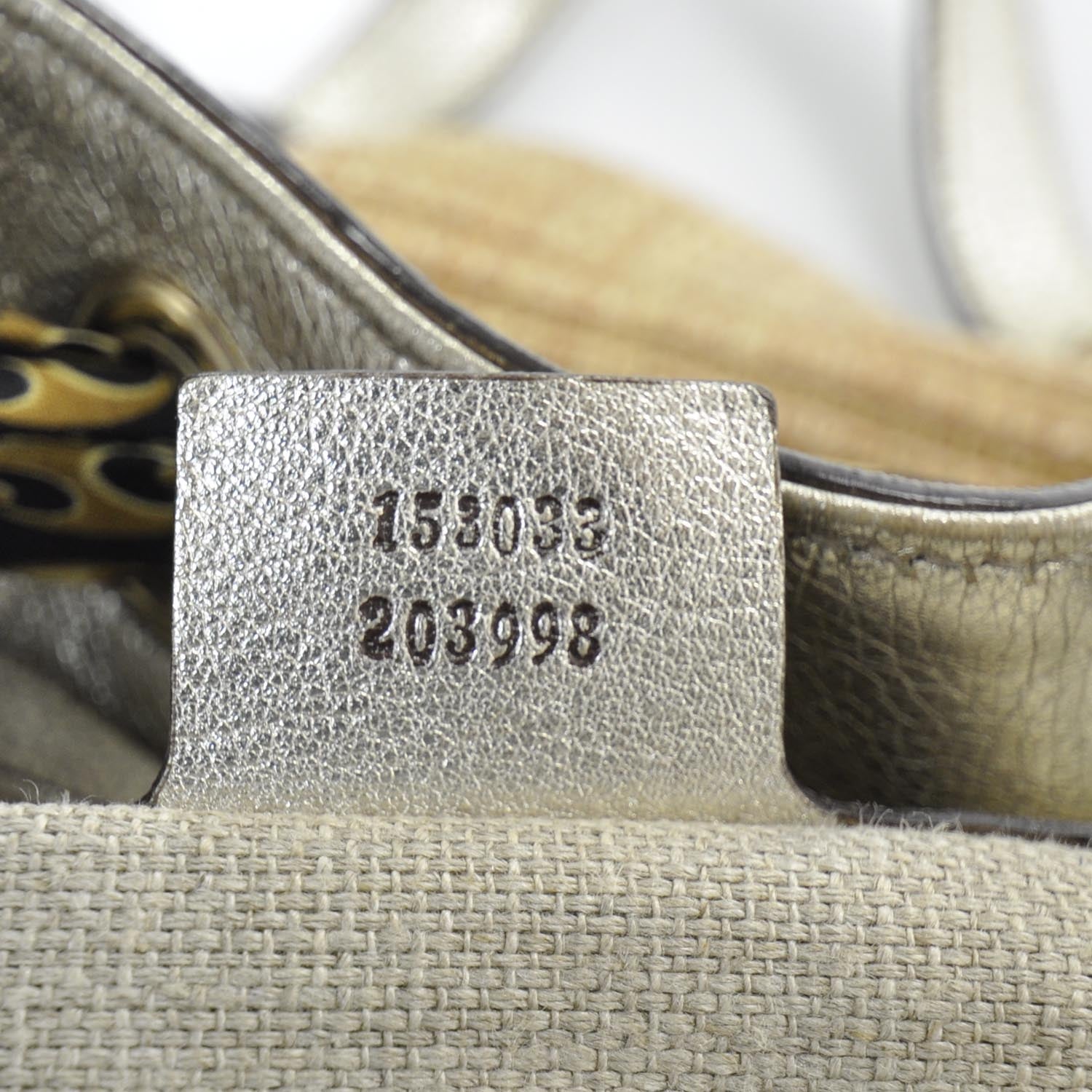 Gucci Natural Straw Leather Positano Tote Metallic 8 of 9