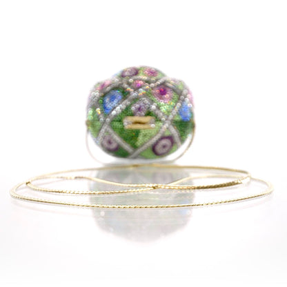 Judith Leiber Swarovski Crystal Minaudiere Clutch Bag 7 of 10