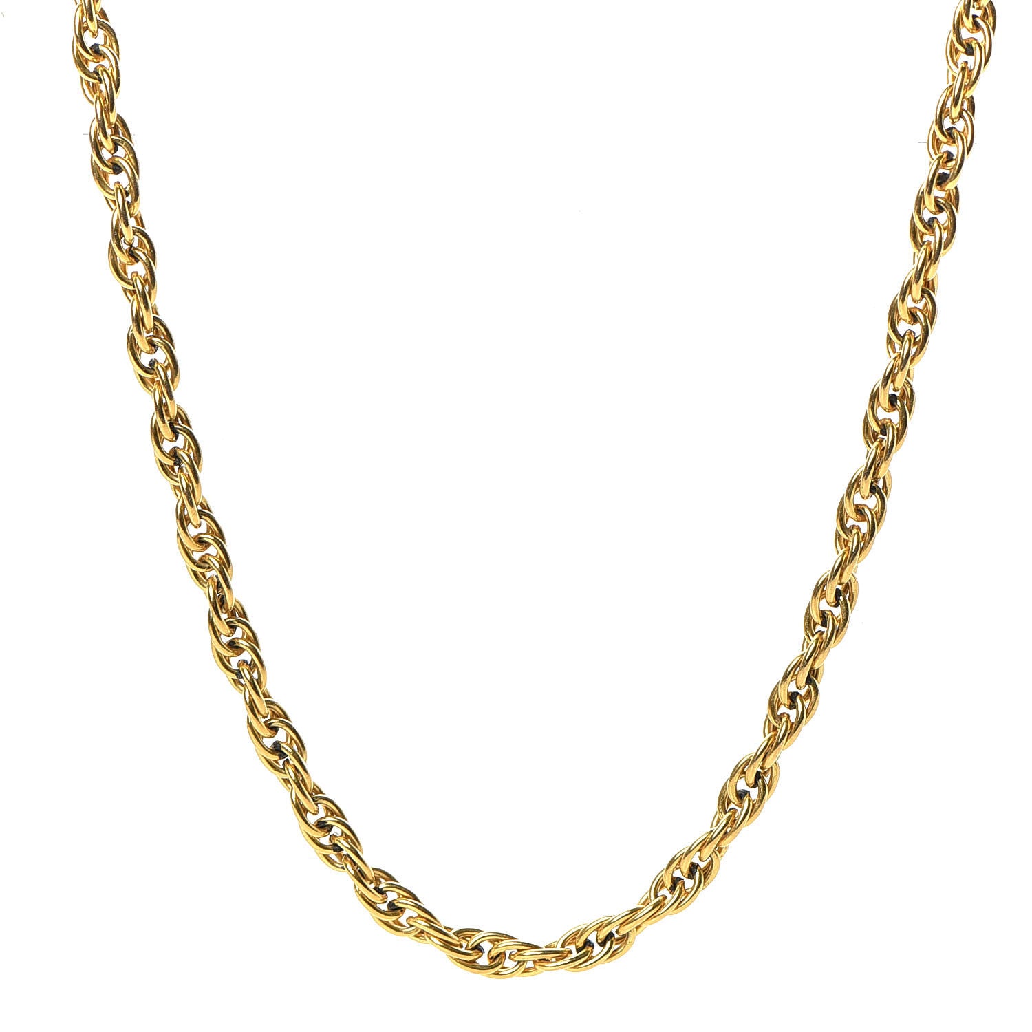 Chanel CC Chain Necklace Gold 1 of 6