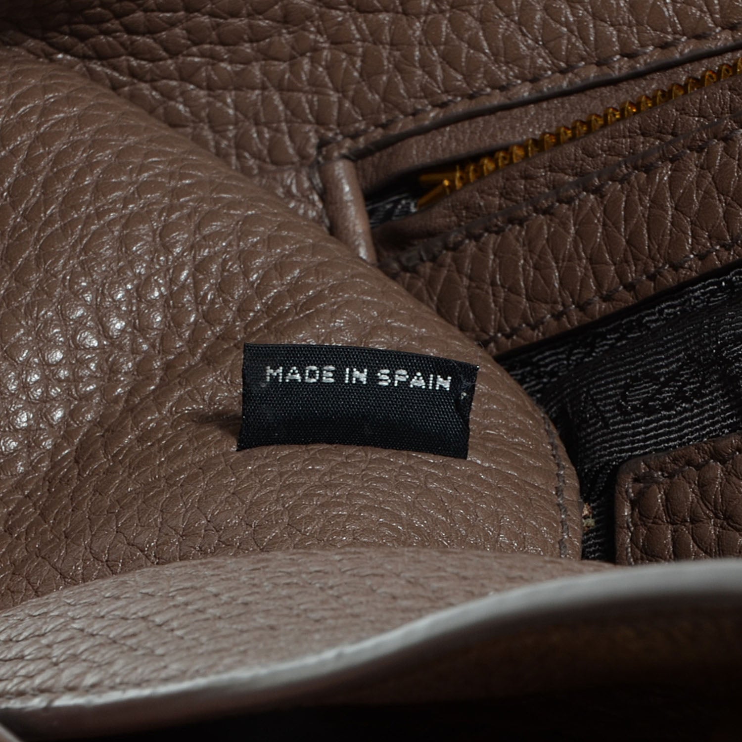 Prada Vitello Daino Shopping Tote Bambu 9 of 11