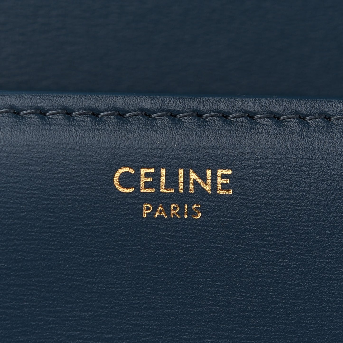 Shiny Calfskin Teen Triomphe Petrol