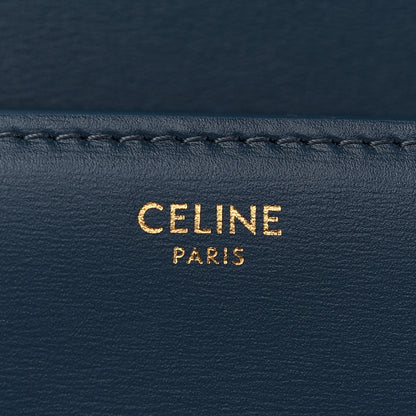Celine Shiny Calfskin Teen Triomphe Petrol 6 of 8