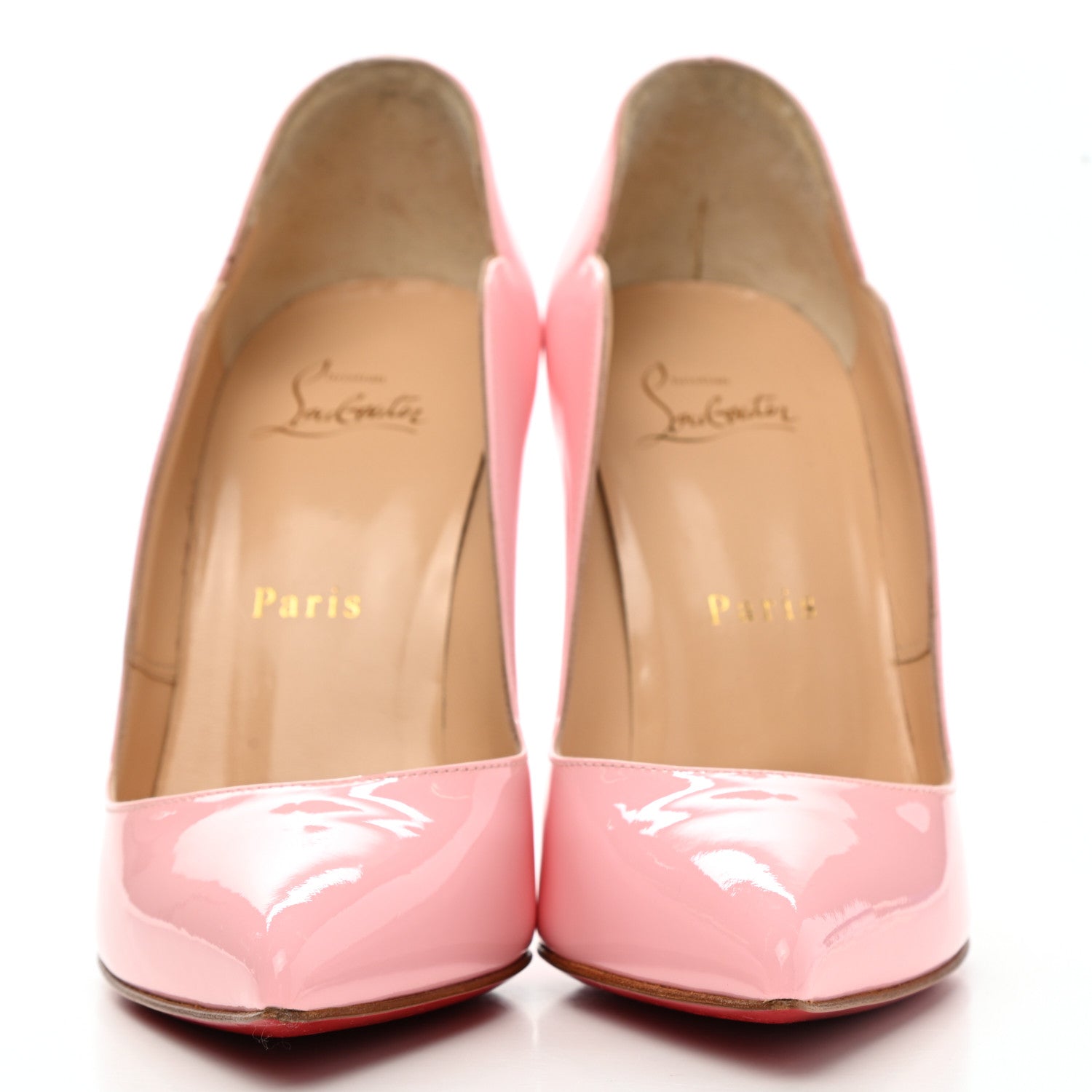 Christian Louboutin Patent Hot Chick 100 Pumps 37 Eglantine 2 of 12