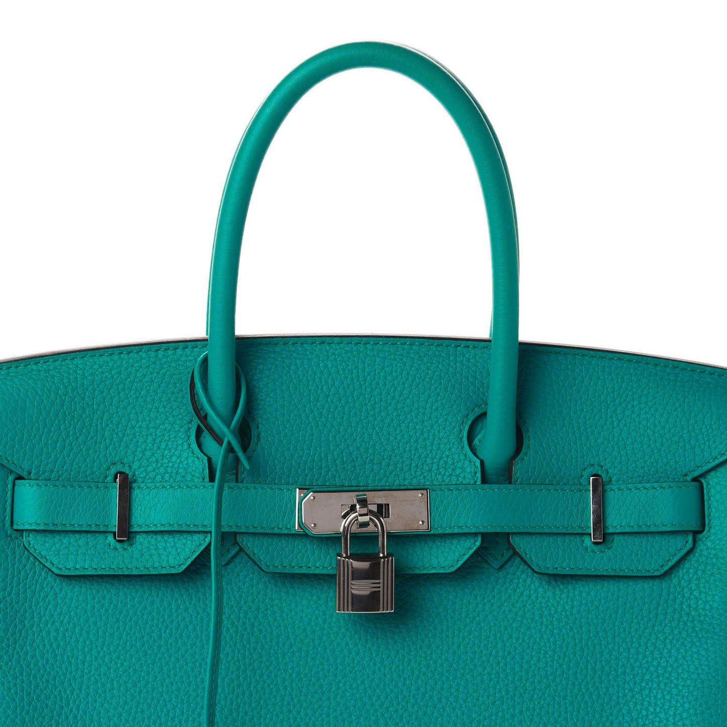 Taurillon Clemence Birkin 30 Bleu Paon