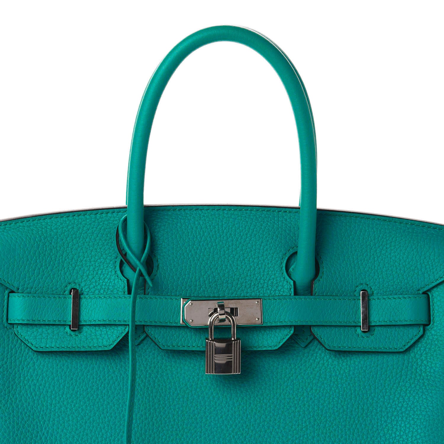 Hermes Taurillon Clemence Birkin 30 Bleu Paon 17 of 18