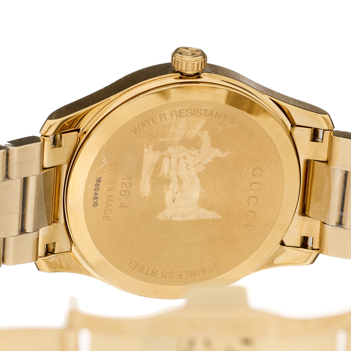 Stainless Steel 38mm G-Timeless Diamante Quartz Watch Gold