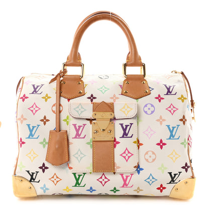 Louis Vuitton Monogram Multicolor Speedy 30 White White 1 of 9
