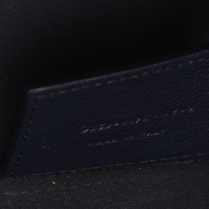 Saint Laurent Calfskin Large Shopping Tote Deep Marine 9 of 9