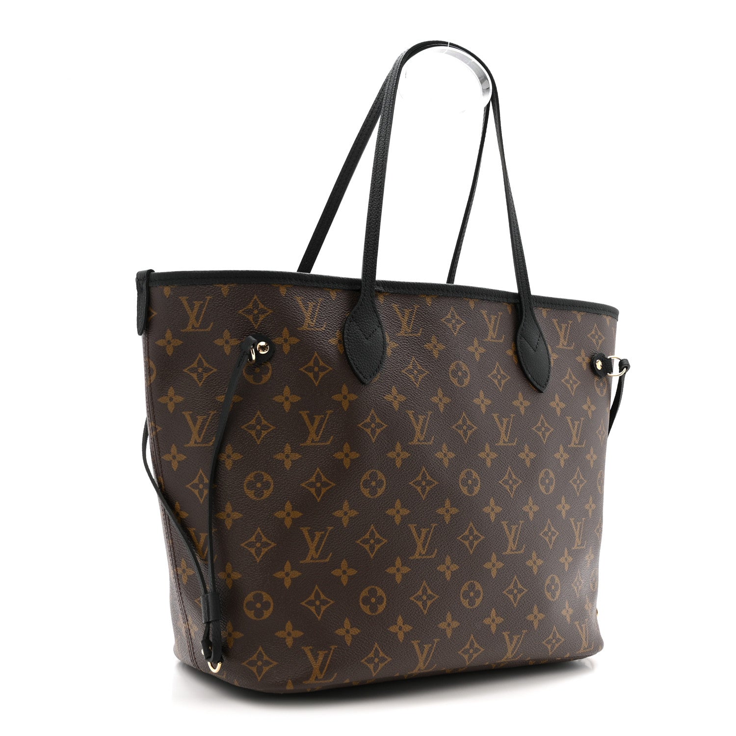 Louis Vuitton Monogram Calfskin Neo Neverfull Inside Out MM Black 4 of 11