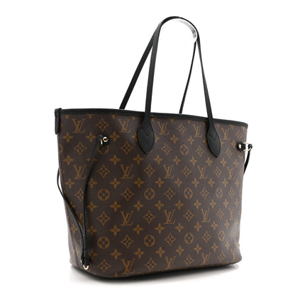 Louis Vuitton Monogram Calfskin Neo Neverfull Inside Out MM Black 4 of 11