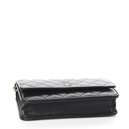 Chanel Caviar Quilted Wallet On Chain WOC Black 4 of 11