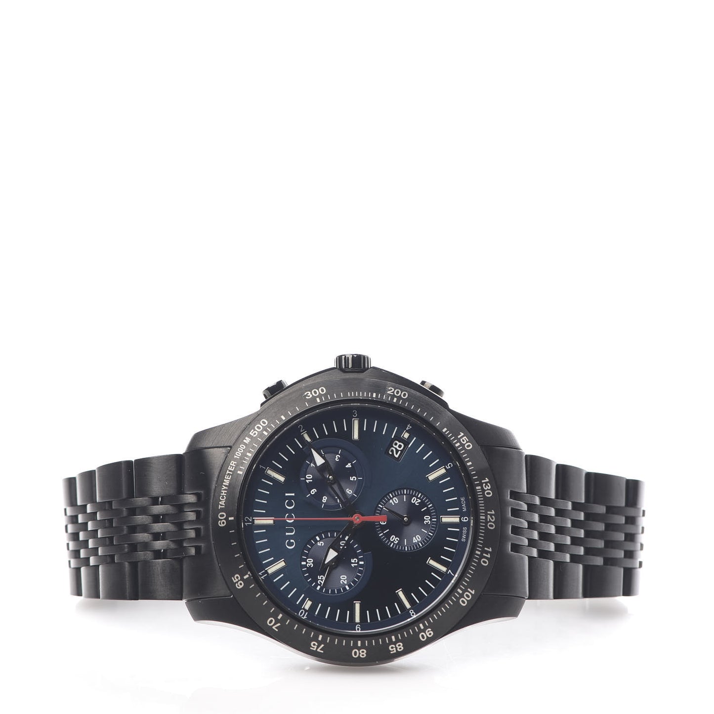 PVD Stainless Steel 44mm G-Timeless Chronograph Quartz Watch Blue
