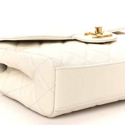 Chanel Caviar Quilted Coco First Flap White 9 of 10