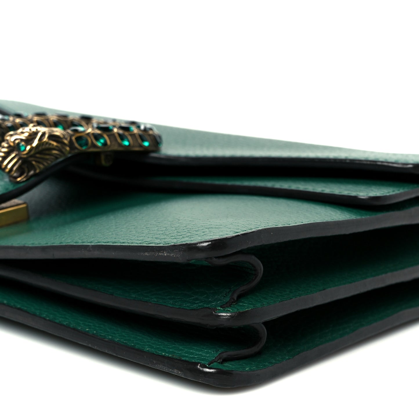 Dollar Calfskin Crystal Small Dionysus Shoulder Bag Emerald