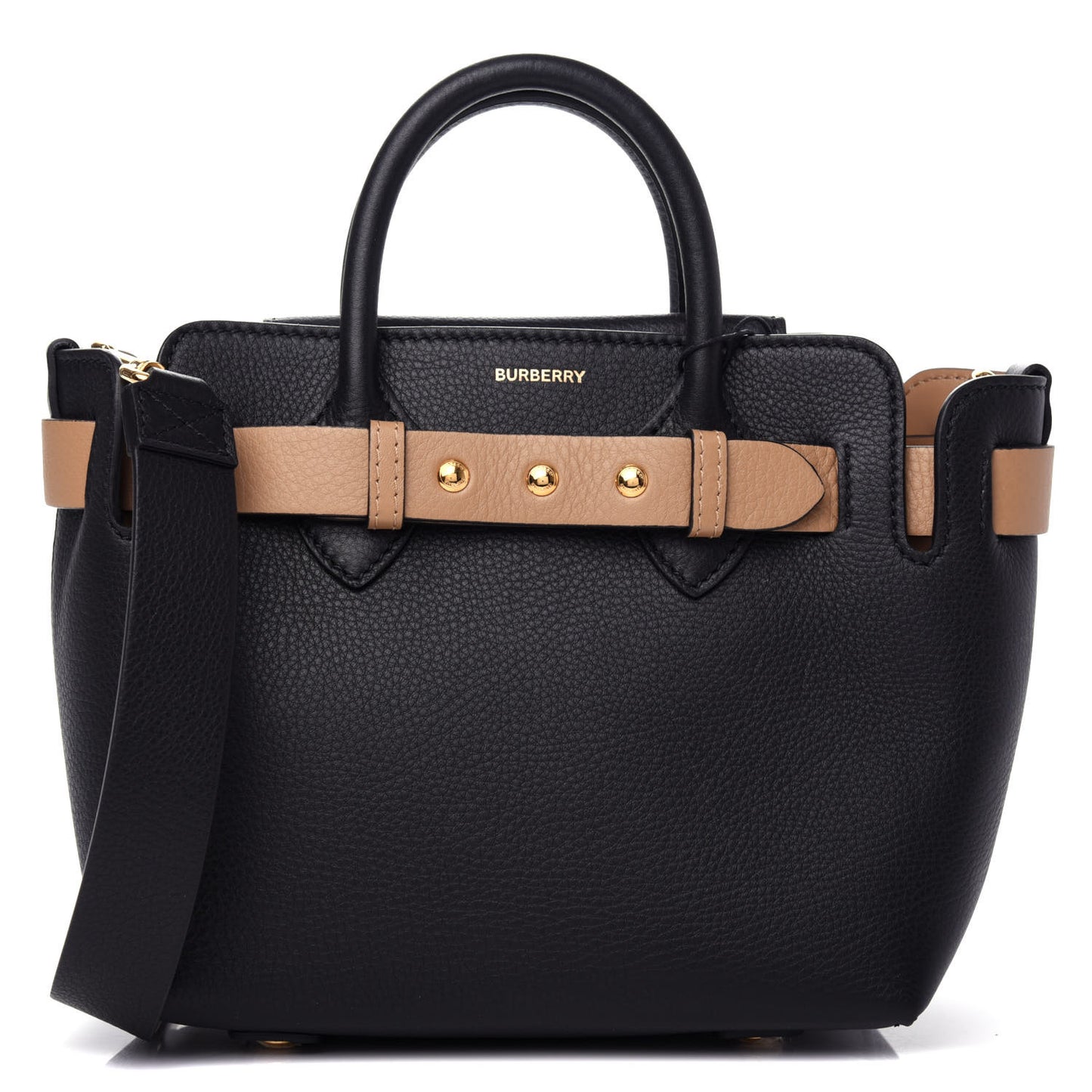 Soft Grain Calfskin Small Belt Bag Black