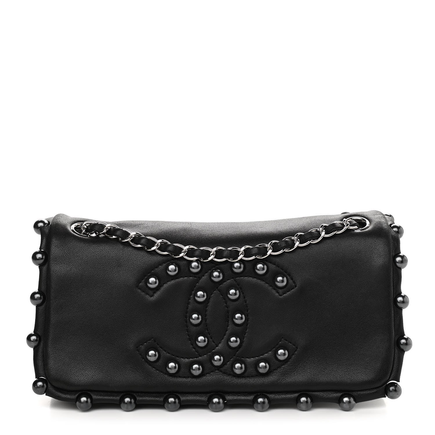 Chanel Lambskin Pearl Obsession Flap Black 1 of 10