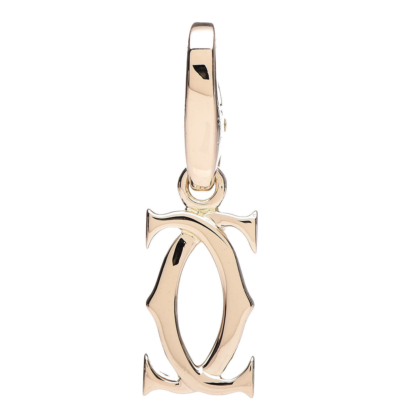 18K Yellow Gold Logo Charm