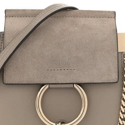 Chloe Suede Calfskin Mini Faye Bracelet Bag Motty Grey 8 of 12