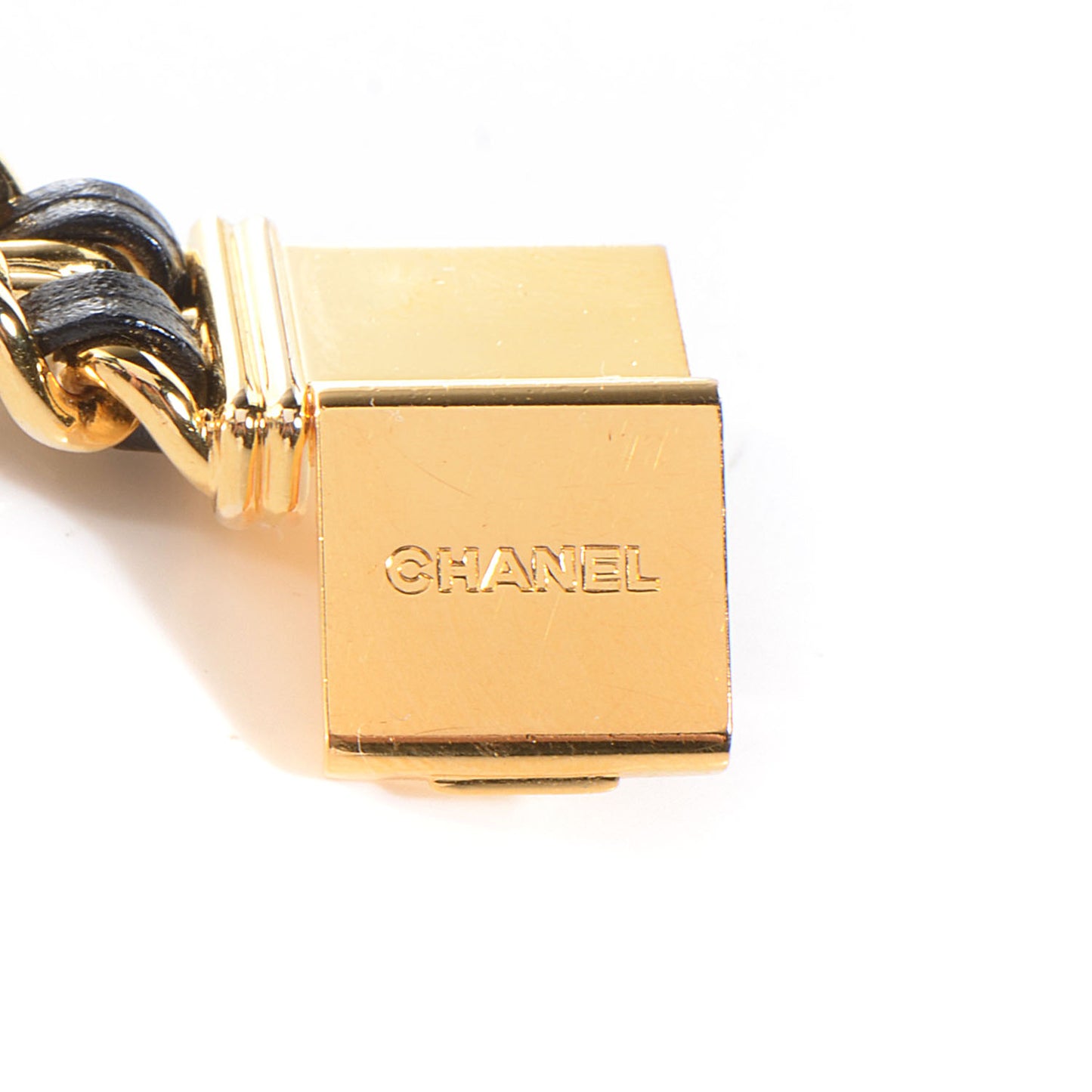 Stainless Steel Lambskin 20mm Chain Premiere Quartz Watch Gold M