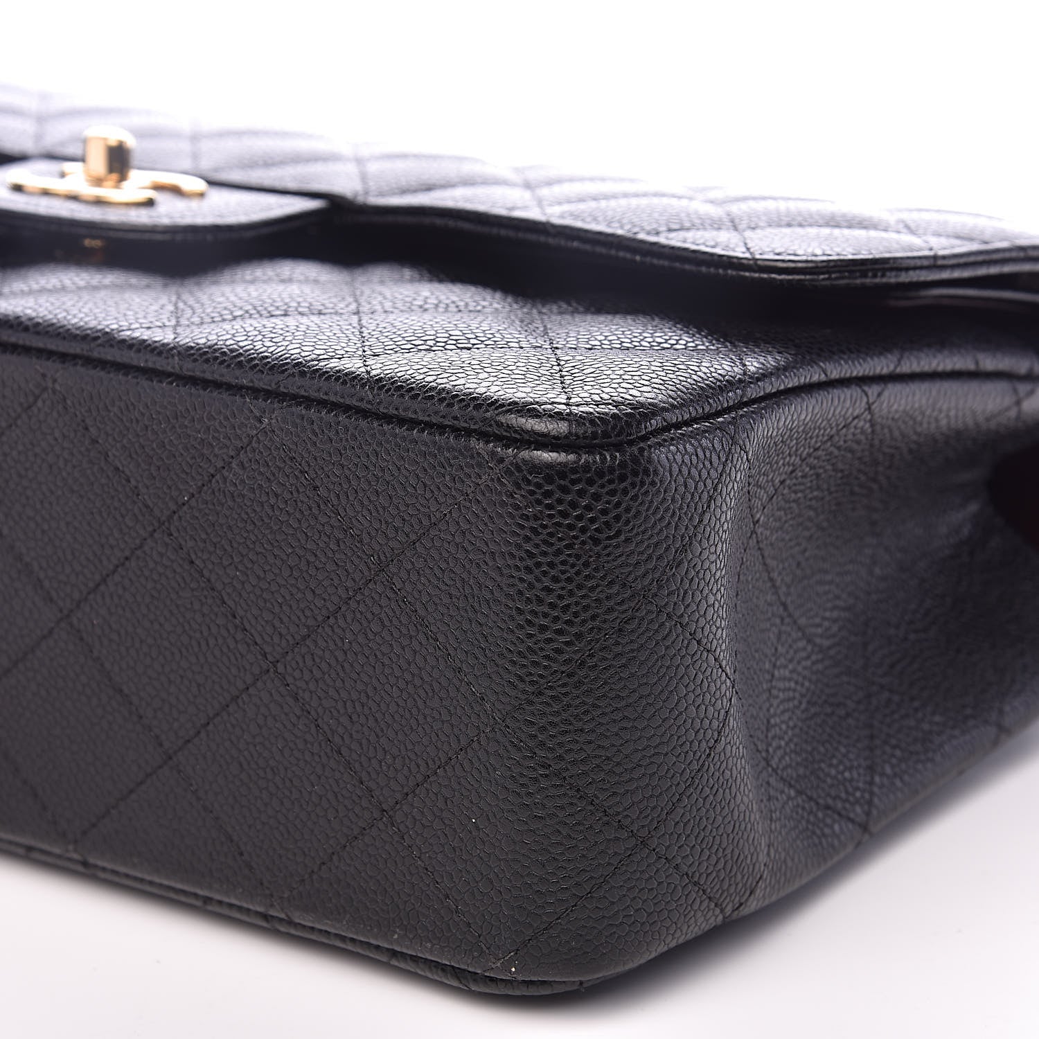 Chanel Caviar Quilted Jumbo Double Flap Black 10 of 14