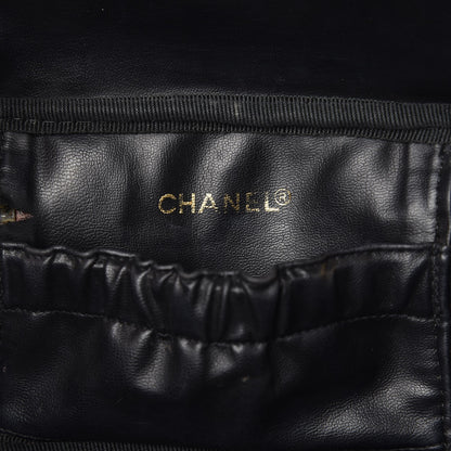 Chanel Lambskin Vanity Cosmetic Case Black 6 of 9