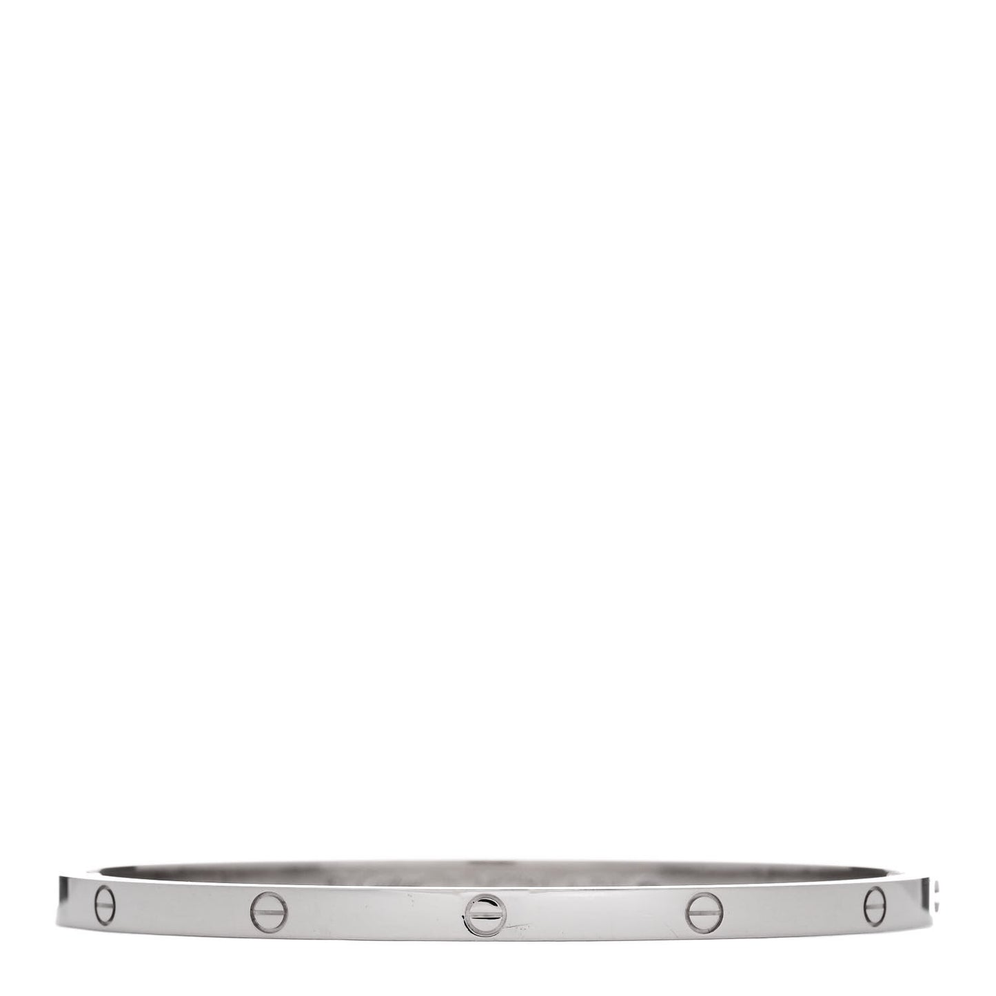 18K White Gold Small LOVE Bracelet 18