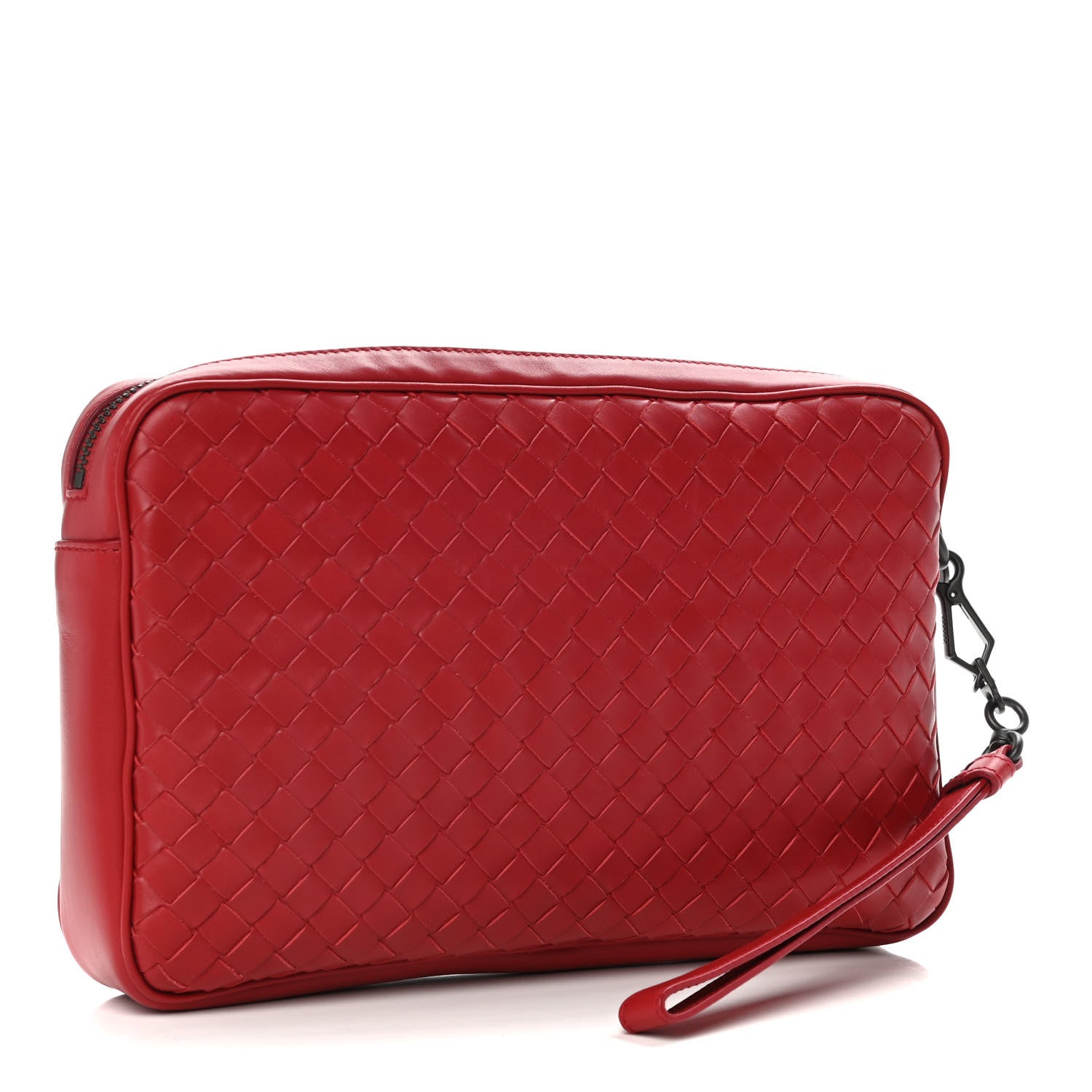 Bottega Veneta Nappa Intrecciato Document Case China Red 3 of 10