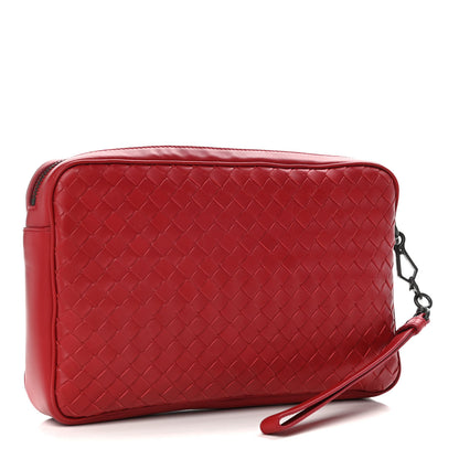 Bottega Veneta Nappa Intrecciato Document Case China Red 3 of 10