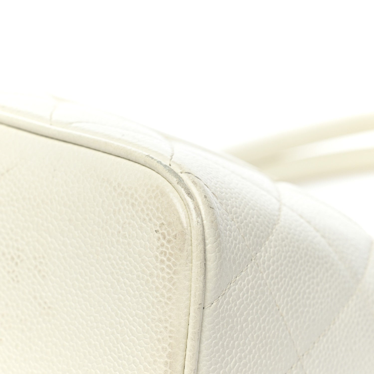 Chanel Caviar Quilted Medallion Tote White 10 of 22