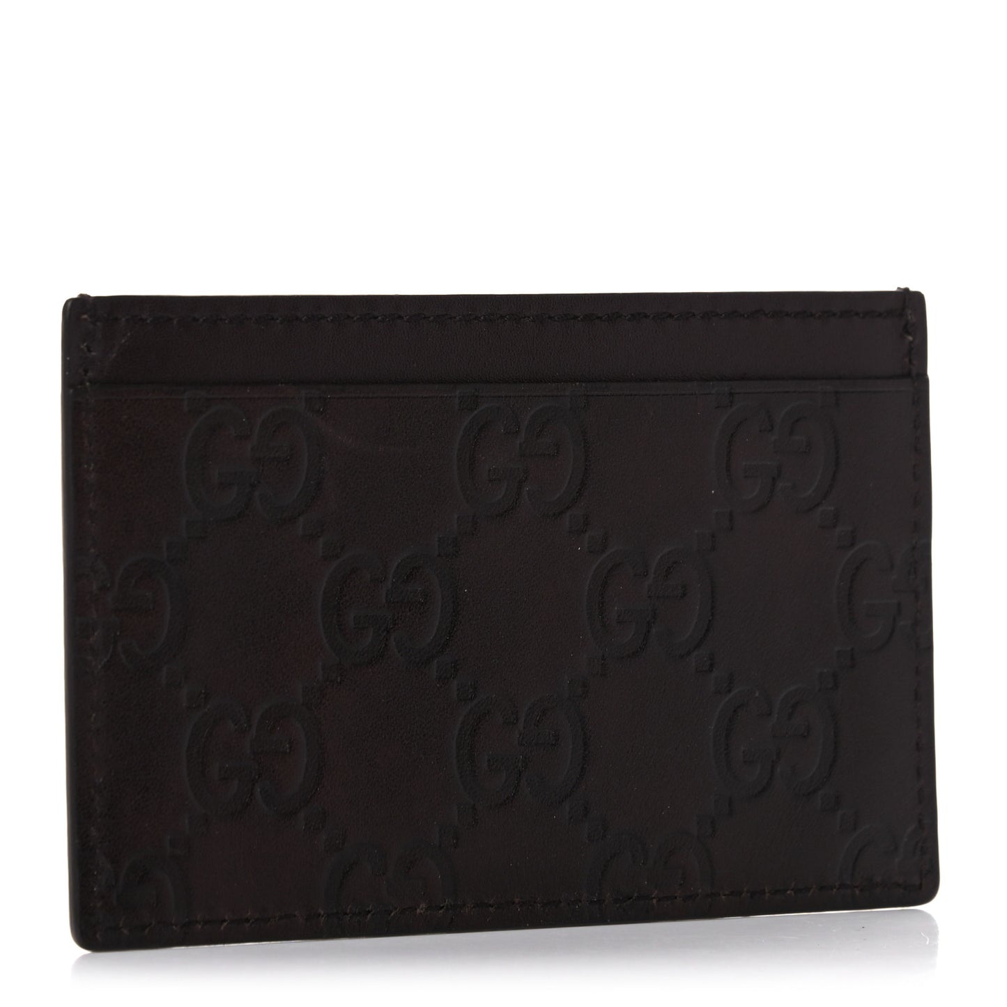 Guccissima Card Holder Brown