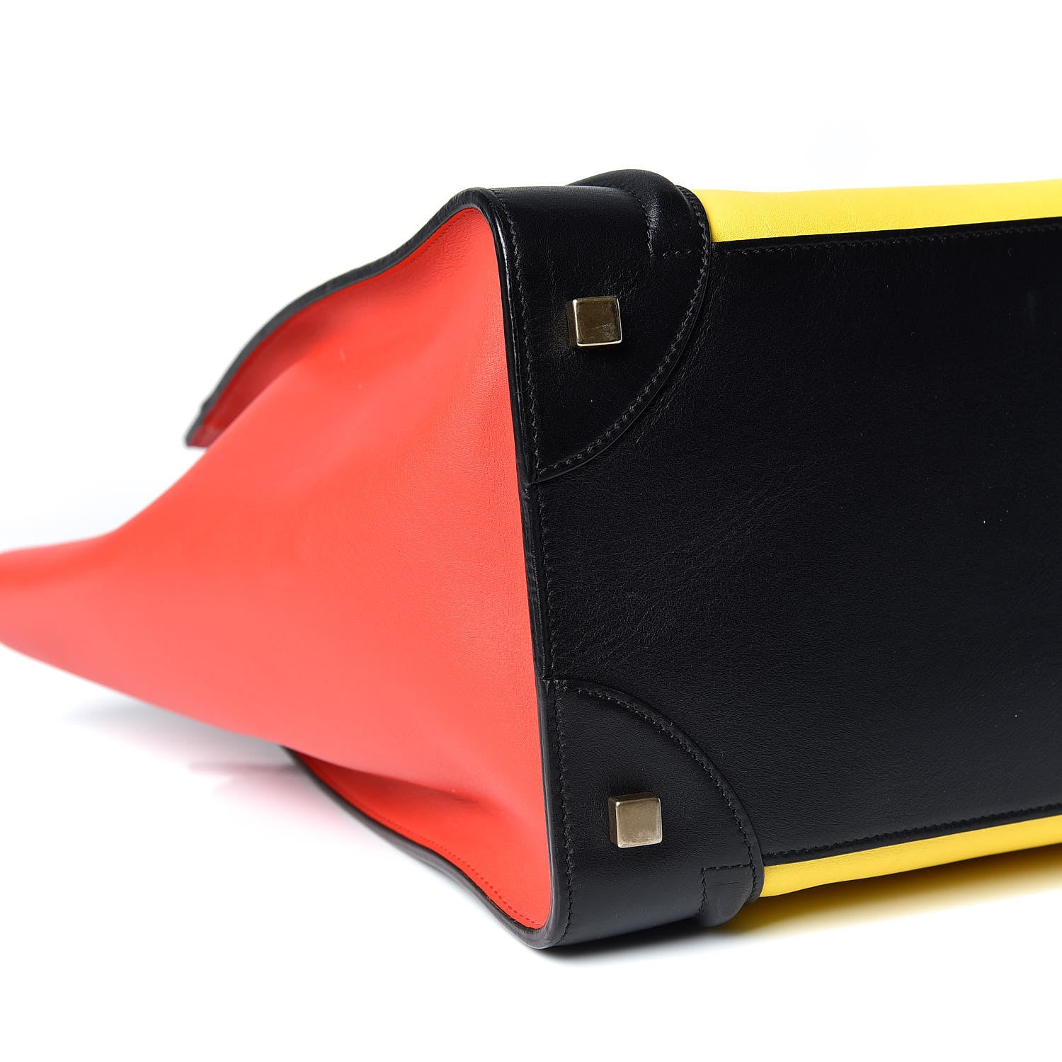 Celine Smooth Calfskin Mini Tri-Color Luggage Sunflower 5 of 13