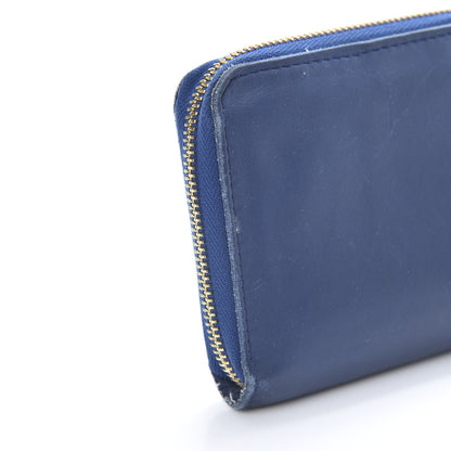 Louis Vuitton Supple Calfskin Paname Flight Zippy Wallet Blue 12 of 15