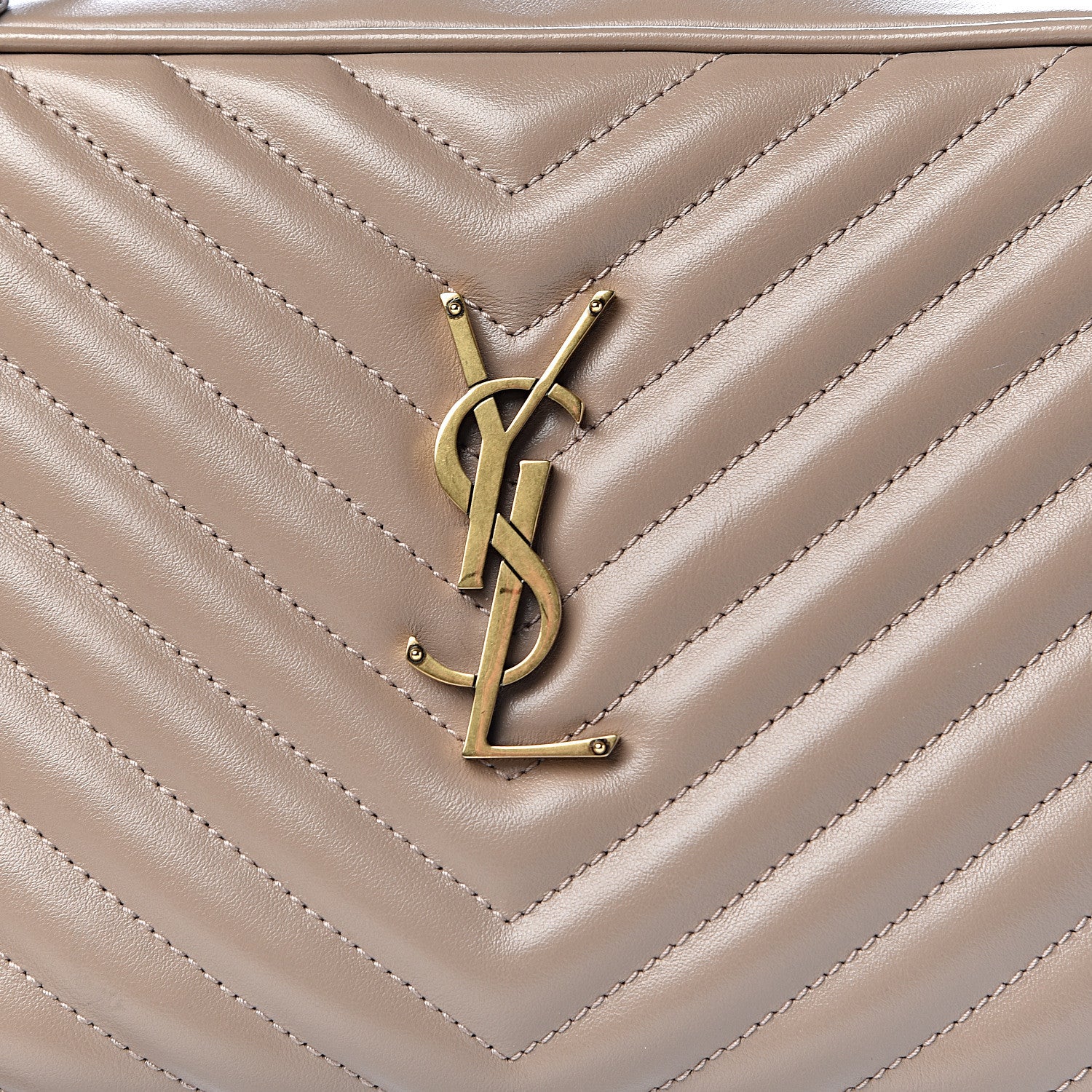 Saint Laurent Calfskin Matelasse Monogram Lou Camera Bag Dusty Grey 12 of 12