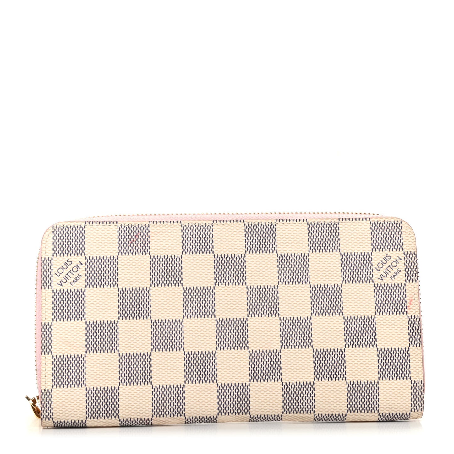 Damier Azur Zippy Wallet Rose Ballerine
