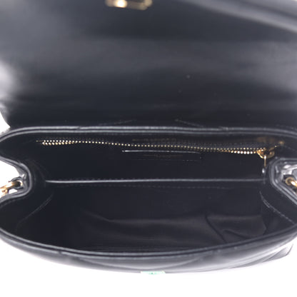 Saint Laurent Calfskin Y Quilted Monogram Toy Loulou Crossbody Bag Black 4 of 8