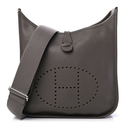 Hermes Taurillon Clemence Evelyne III PM Etain 1 of 4